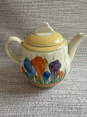 Buy Clarice Cliff For Newport Pottery Teapot In The Harvest Pattern Art Deco C.1930s • 199£