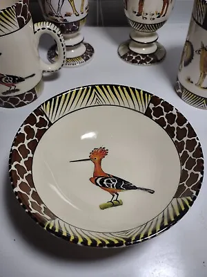 Buy 2007 Penzo Hand Made & Painted Bowl 'Hoopoe' African Bird Artist Signed Zimbabwe • 31.73£