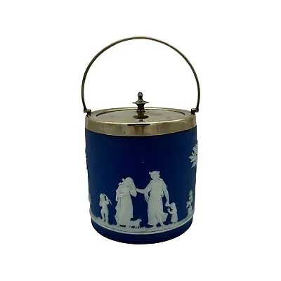 Buy Antique Wedgwood Jasperware Biscuit Barrel • 199.23£