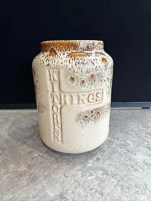 Buy Vintage Fosters Pottery Ceramic Kitchen Things Storage Jar Utensil Pot. • 15£