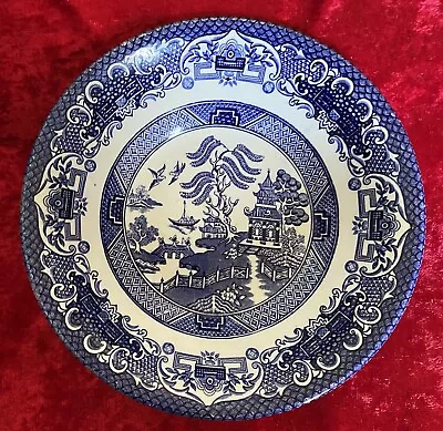 Buy Old Willow Soup/Cereal Bowl Blue & White English Ironstone Pottery • 9.99£