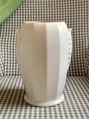 Buy Rare Large Vintage White Shorter & Son Pottery Vase  Art Deco 1930's • 36£
