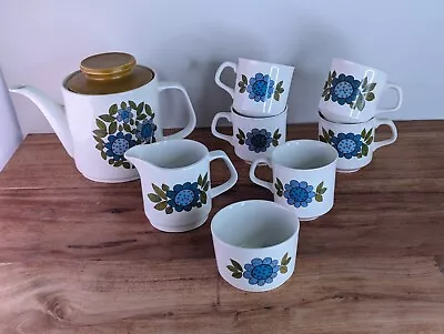 Buy J & G Meakin Topic Studio Tea Set Vintage Retro Flower Power Teapot Cups Creamer • 32£