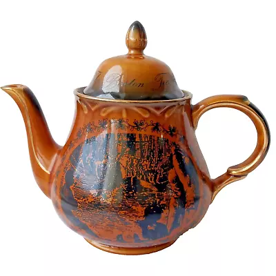 Buy Vintage Arthur Wood Boston Tea Party Teapot Made In England #5680 • 36.93£
