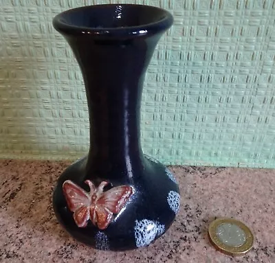 Buy Vintage *corofin* Irish Pottery 4.5  Tall Bud Vase With Butterfly • 9.99£
