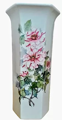 Buy Royal Winton Staffordshire Hexagonal Floral Design Vase • 9.99£