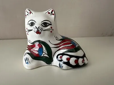 Buy Pretty Ceramic China Cat - Hand Painted Turkish Pottery Traditional Iznik Design • 10£