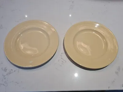 Buy 2 X Vintage Wood's Ware Jasmine 8  Salad Lunch Plates Plate Utility Ware • 19.99£