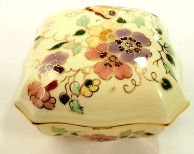 Buy Zsolnay- Hungary 1853 Pec Hand Painted Lidded Porcelain Trinket Box • 22.71£