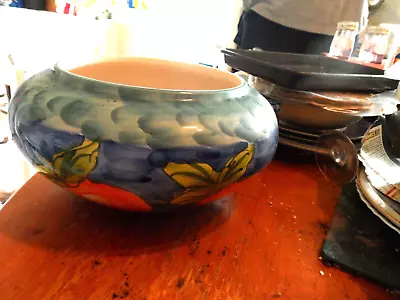 Buy Heavy Spanish Style Bowl Decorated With Oranges • 12£