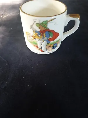 Buy Vintage Childrens Nursery Rhyme China Cup - Ride A Cock Horse To Banbury Cross • 4.75£
