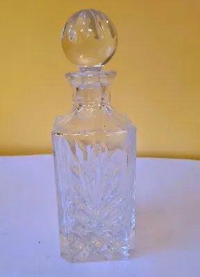 Buy Vintage Thomas Webb Square Crystal Decanter With Round Stopper • 3.99£