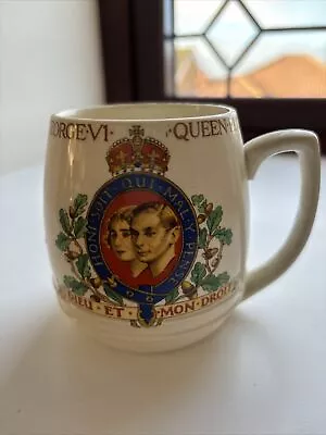 Buy King George & Queen Elizabeth 1937 Coronation Mug Cup By Mintons British Pottery • 3.50£