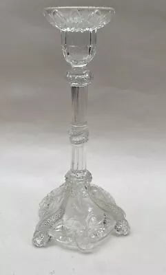 Buy Antique Pressed Glass Candlestick By Vallerysthal & Portieux C1900 • 10£