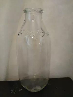 Buy Vintage Embossed Pint M.B.S. Inc. Universal  Glass Milk Bottle • 4.79£