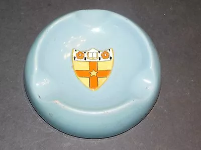 Buy Carlton Ware Blue Ashtray With Heraldic Coat Of Arms Cole & Soon Manchester • 16.99£