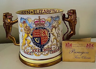 Buy Queen Elizabeth II Cup Coronation 1953 Loving Cup Mug Limited Edition Bone China • 1,100£
