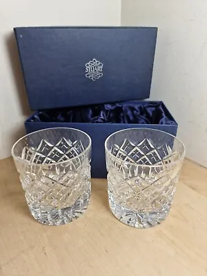 Buy Set Of 2  Stuart Crystal Whiskey Glasses 9oz Tumbler Boxed  • 38£