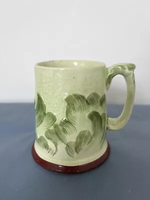 Buy Sterling Pottery Acanthus Mug Tankard Green Hand Painted • 12£