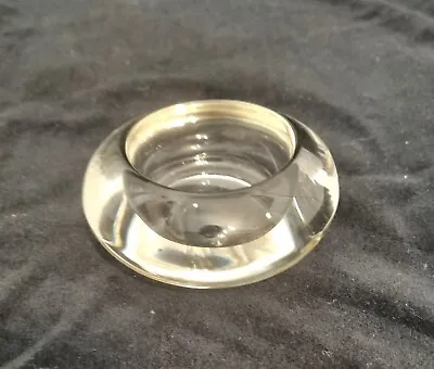 Buy Vintage Clear Glass Round Tealight Candle Holder • 9.99£