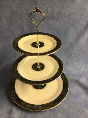 Buy Royal Doulton Carlyle 3 Tier Cake/Biscuit Stand • 29.99£