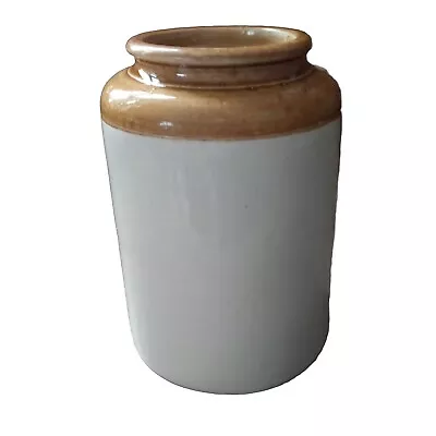 Buy Vintage Salt Glazed Stoneware Storage/Preserve Jar Kitchen Tools 8.75 Ins Tall • 16.99£