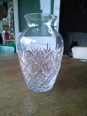 Buy Large Cut Glass Vase • 3.25£