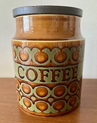 Buy Hornsea Bronte Coffee Container, Vintage Ceramic Storage 15cm Tall, 1973 • 12.50£