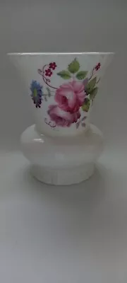 Buy  Coalport Vase  Fine Bone China  Flowers  Shrewsbury Pattern 10 Cms • 4.50£