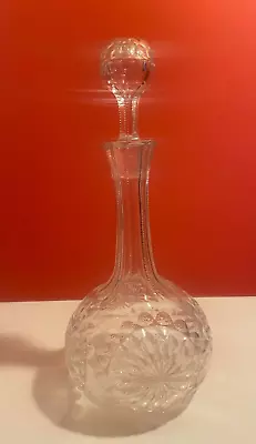 Buy Antique Victorian Glass Decanter With Stopper, 31 Cm Tall • 22.99£