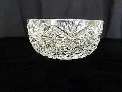 Buy Vintage Cut Glass/Lead Crystal Bowl • 4.50£