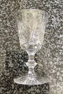 Buy Edinburgh Crystal Star Of Edinburgh Wine Glass Unsigned 13cm, 5” Tall • 10£