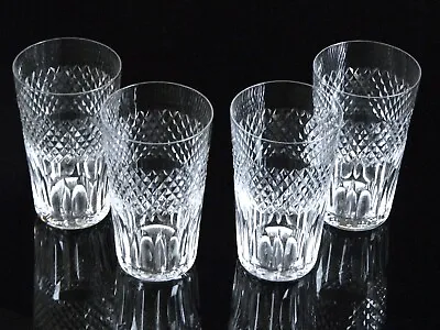 Buy Set 4 Edinburgh Crystal Highball Drinking Glasses Scotland Signed • 118.13£