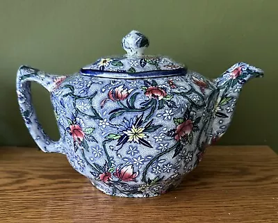 Buy Maling Ware Large Teapot Ringtons Tea Chintz Blue Newcastle Upon Tyne • 8£