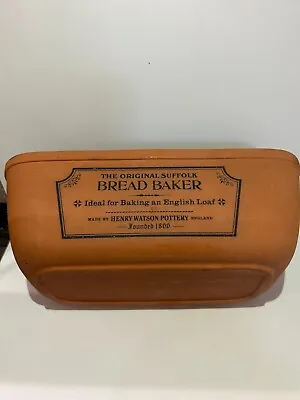 Buy VINTAGE Original Suffolk Henry Watson Pottery Terracotta Bread Baker Loaf Pan • 37.93£