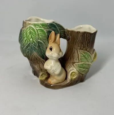 Buy Vintage Hornsea Pottery England Rabbit Tree Trunk Ornament Figurine No 25 • 8.09£