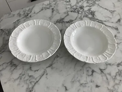 Buy 2 X Wedgwood Countryware 9 Inch Rimmed Soup Plates/Pasta Bowls. Perfect. • 54.50£