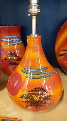 Buy  Poole African Skys DESIGN Lamp Hand Thrown Alan White Master Potter 12 Inchtall • 149.99£