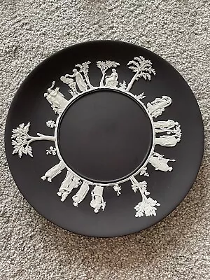 Buy Vintage WEDGWOOD Black Basalt Jasperware 9 Inch 23 Cm Plate • 12£