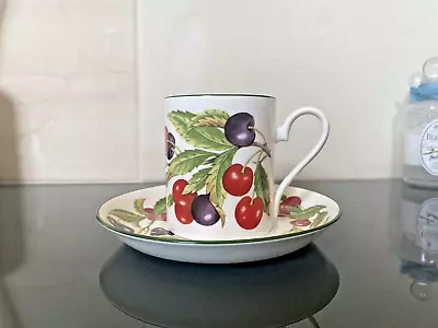 Buy Vintage Roy Kirkham Cherry Fruit Garden Small Cup & Saucer Set Fine Bone China • 12.99£