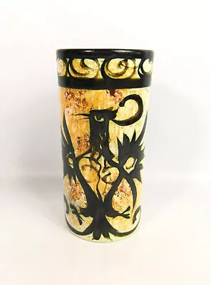 Buy Vintage Large Celtic Pottery Newlyn? Tall Phoenix Design Vase • 40£