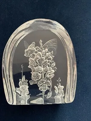 Buy Dartington  Lead Crystal Fairy/floral Paperweight (3) • 8£