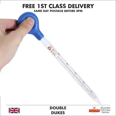 Buy 10ml Dropper Glass Scale Line Dropping Pipe Lab School Rubber Head Pipette • 5.29£