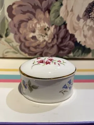 Buy Vintage Royal Grafton Fine Bone China Oval Lidded Pot Floral Pattern Bluebells • 3£