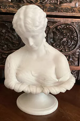 Buy Victorian Parian Ware Bust Of Sea Goddess Clytie. 9.5” Tall • 110£