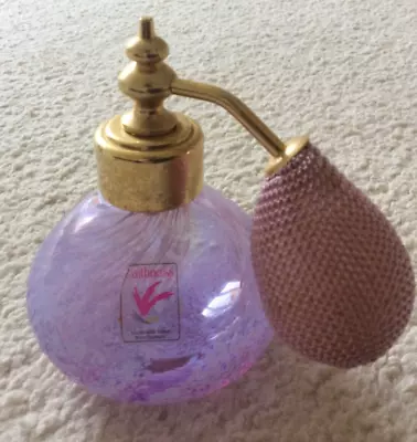 Buy Handmade Caithness Glass Perfume Bottle Spray/atomiser, In Pink And Purple • 25£