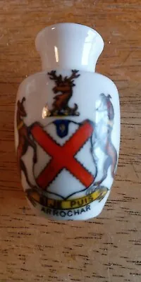Buy ARCADIAN Crested Ware Vase With The Arrochar Crest • 1.50£