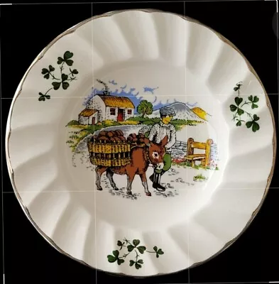 Buy Vintage Carrigdhoun Pottery Cork Ireland Boy W/ Donkey 5  Collectors Plate • 6£