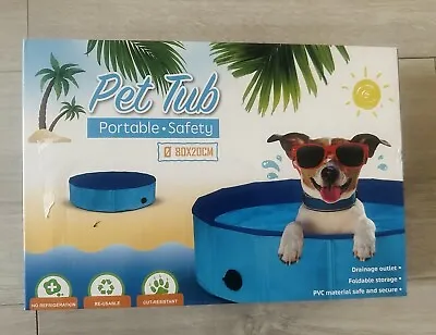 Buy Pet Tub 80x20cm Dog Cat Small Animal Easy Drain Portable Foc Postage • 7.99£