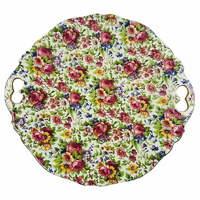 Buy Royal Winton Chintz Summertime Oval Plate W25cm 1950s • 70£
